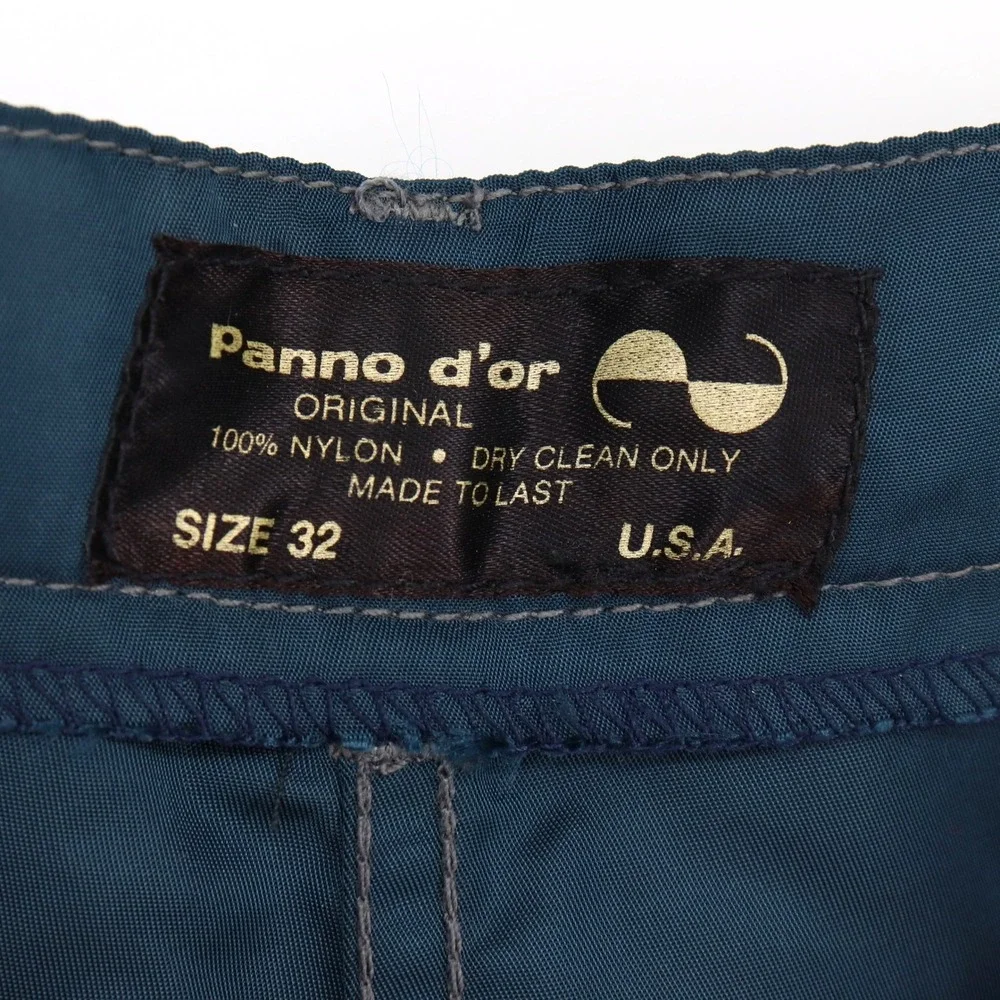 Panno d'or Vintage Mens Size 32 Nylon Cargo Pants Blue Techwear Gorpcore USA - Picture 3 of 7